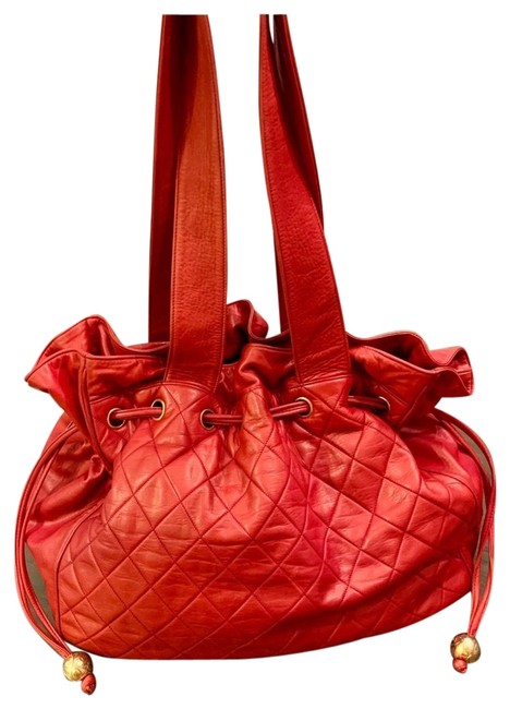 Chanel One Day Sale Oversized Overnight Read Lambskin Leather Hobo Bag 