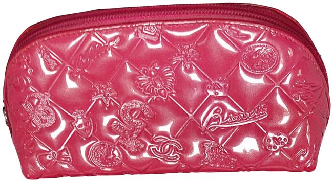 Chanel Pink Patent Leather Clutch 