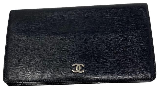Chanel Preowned Black Coco Wallet Clutch 
