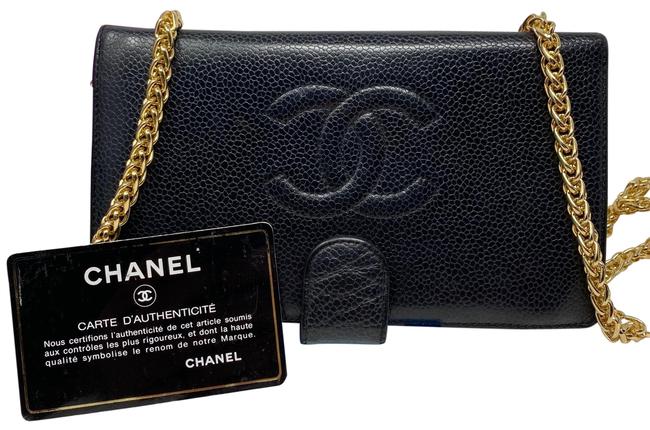 Chanel Preowned Black Wallet Clutch 