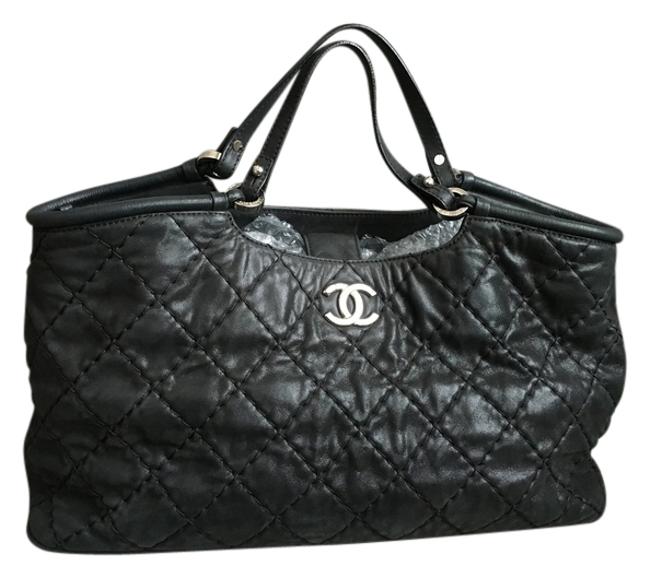 Chanel Quilted Goat Skin Satchel 