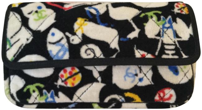 Chanel Rare Baby Animals Multi Color Terry Cloth Clutch 