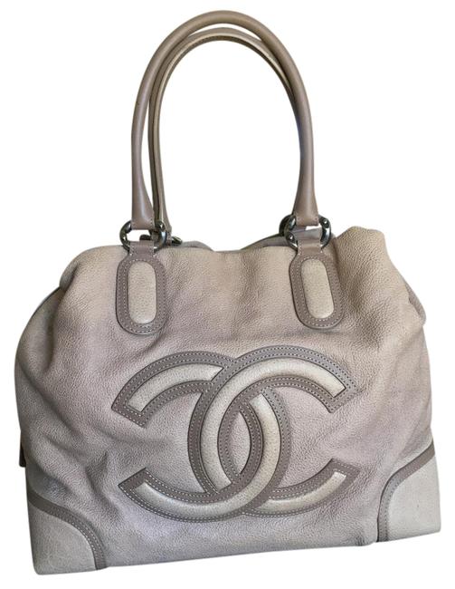 Chanel Runway 2011 Jumbo Cc Bowler Camel Leather Satchel 
