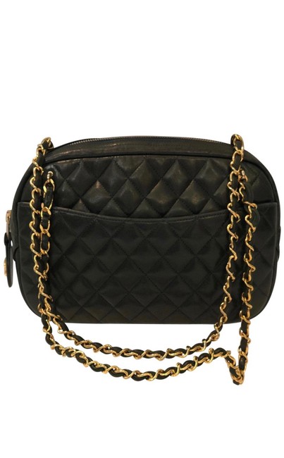 Chanel Shoulder Lambskin Green Hobo Bag 