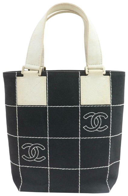 Chanel Shoulder Tote Bag Canvas #2536c18 Black Satchel 