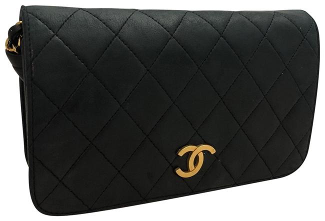 Chanel Small Lambskin Leather Clutch 