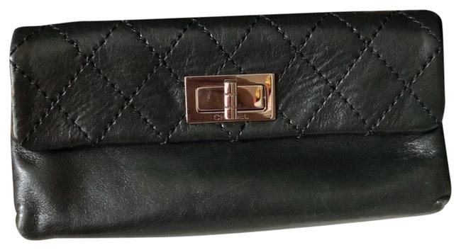 Chanel Turnlock Rare Lambskin Mini Classic Flip Purse Black Clutch 