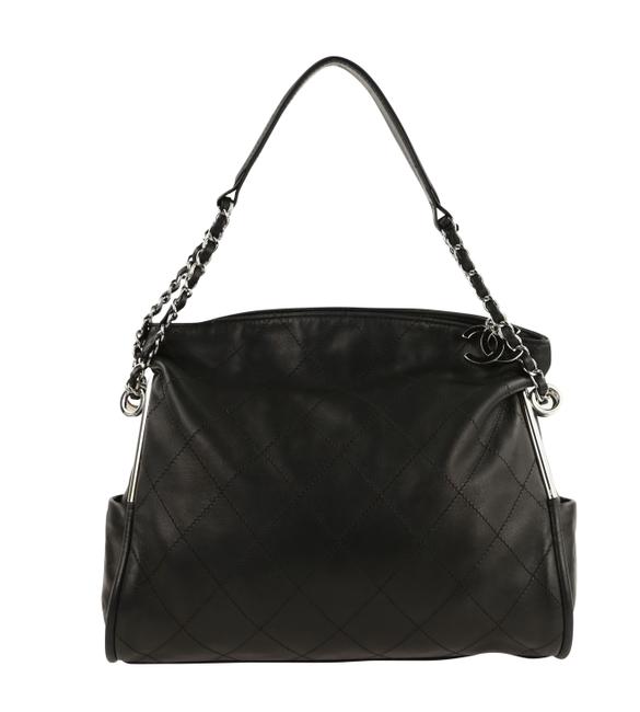 Chanel Ultimate Soft Small Black Lambskin Leather Hobo Bag 