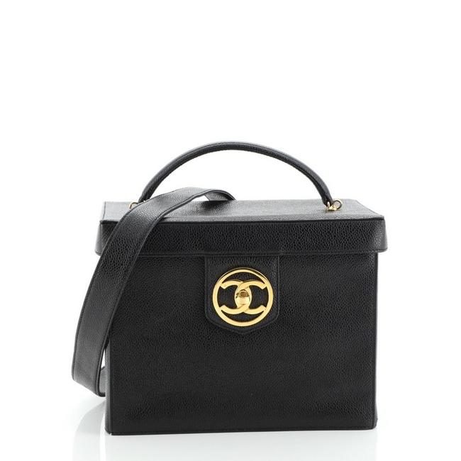 Chanel Vanity Case Vintage Caviar Small Satchel 