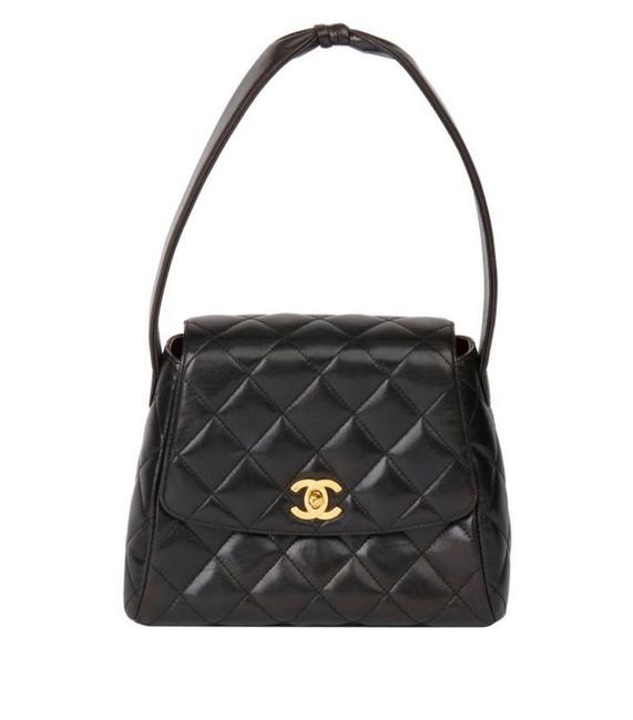 Chanel Vintage 1997 Lambskin Leather Satchel 