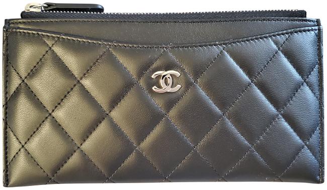 Chanel Wallet Classic Black Lambskin Clutch 