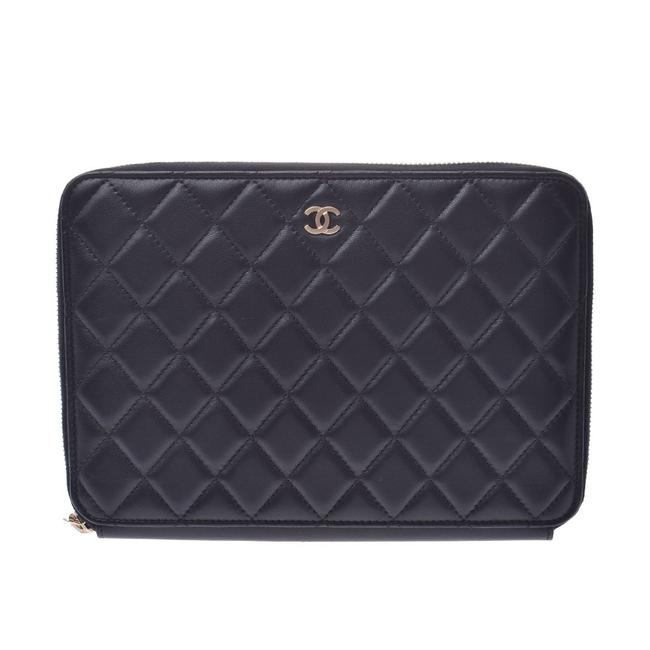 Chanel Women's Black Leather Clutch 