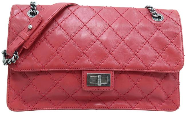 Chanel 255 Reissue Red Calfskin Shoulder Bag 