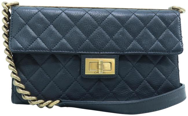 Chanel 255 Reissue Trendy Leather Black Calfskin Shoulder Bag 