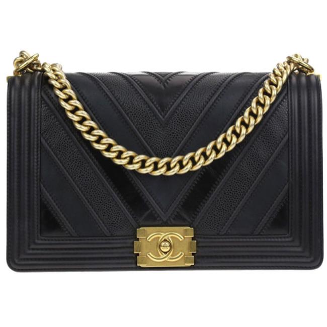Chanel Boy Black Shoulder Bag 