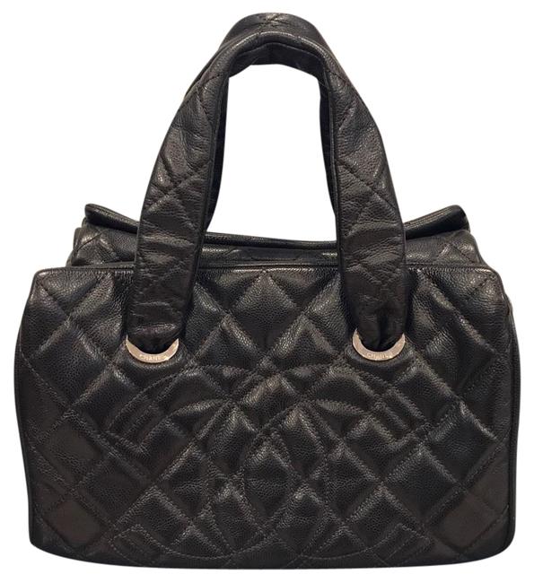 Chanel Brown Caviar Leather Shoulder Bag 