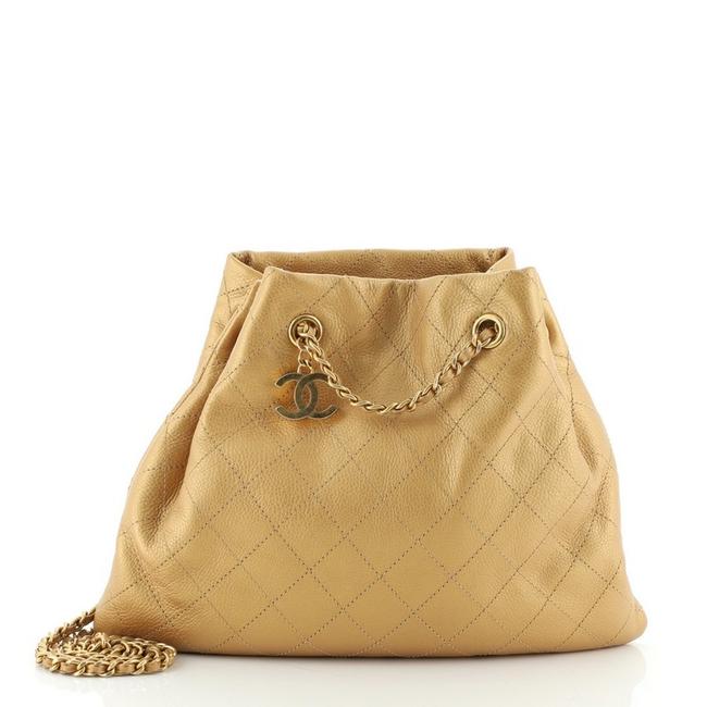 Chanel Bucket Cc Quilted Calfskin Small Shoulder Bag 