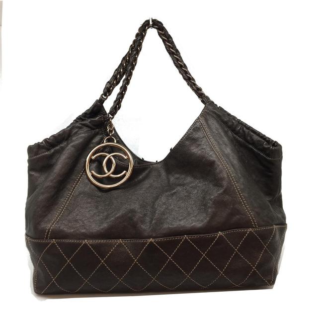 Chanel Calf Brown Shoulder Bag 