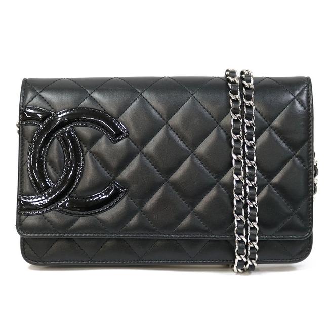 Chanel Cambon Wallet Chain Black Shoulder Bag 