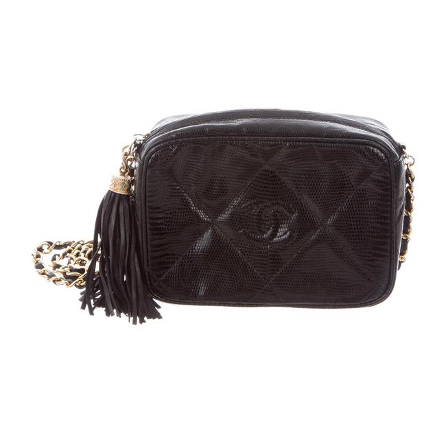 Chanel Camera Black Leather Shoulder Bag 