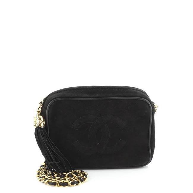 Chanel Camera Vintage Cc Tassel Suede Mini Shoulder Bag 