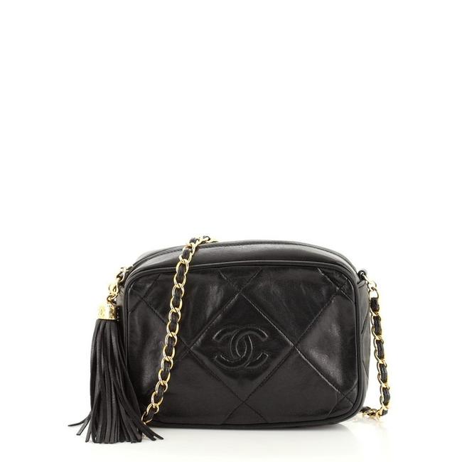 Chanel Camera Vintage Diamond Cc Quilted Leather Small Shoulder Bag 