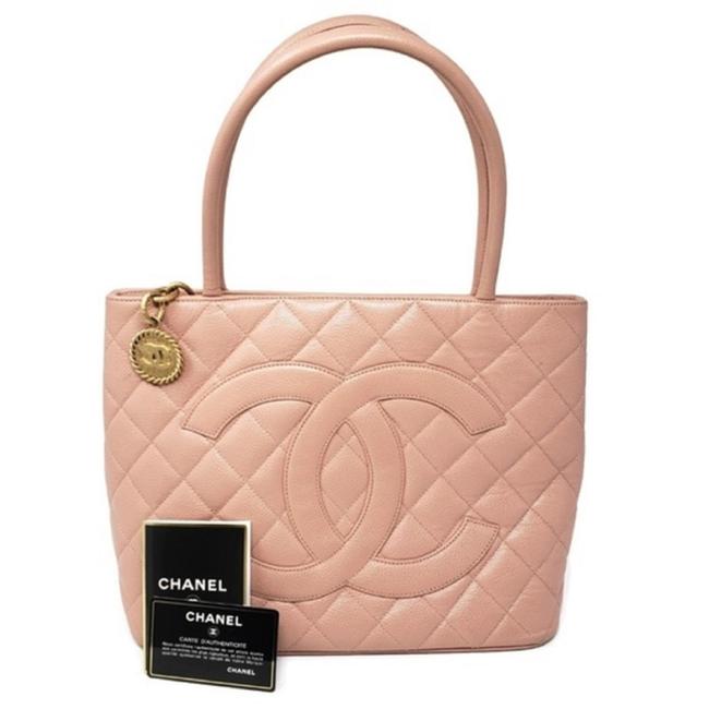 Chanel Caviar Gold Medallion Shoulder Bag 