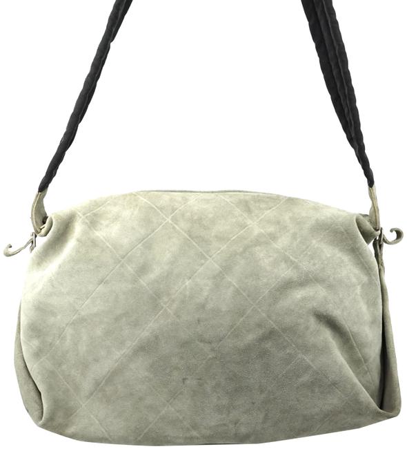Chanel Cc Matelasse Canvas #3864c15 Gray Shoulder Bag 
