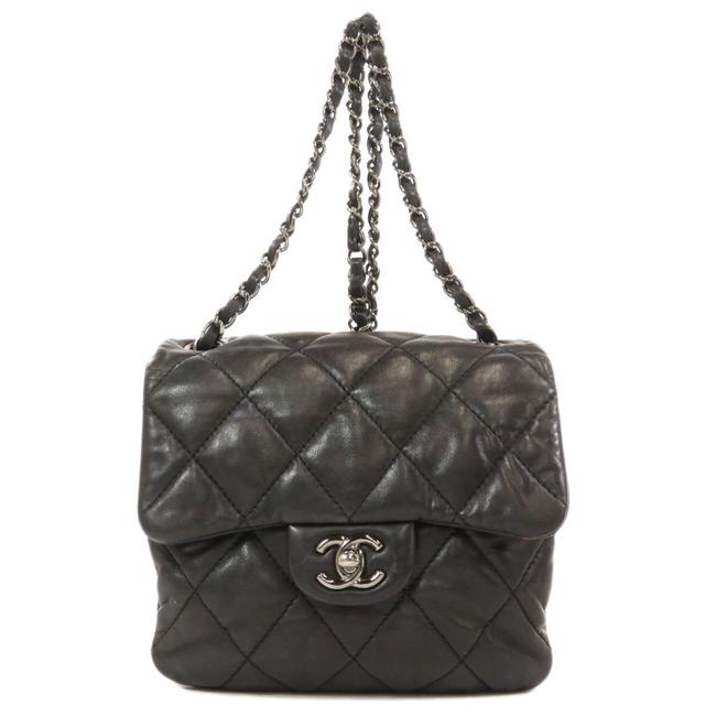 Chanel Chain Lambskin Ladies Black Leather Shoulder Bag 