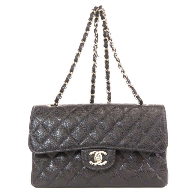 Chanel Chain Skin Ladies Black Caviar Leather Shoulder Bag 