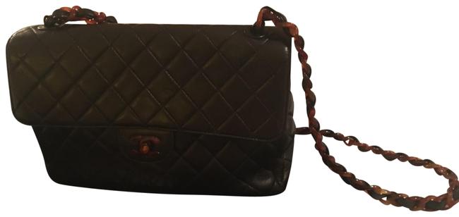 Chanel Classic Black Rosin Ornaments Shoulder Bag 