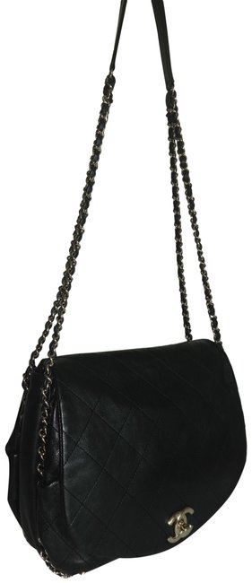 Chanel Classic Flap 2019 2020 Maxi Chain Around Black Leather Shoulder Bag 