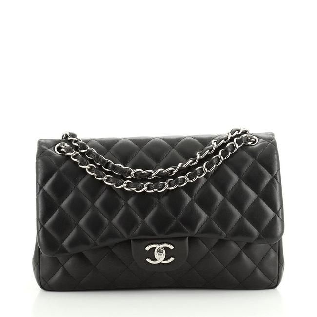 Chanel Classic Flap Classic Double Quilted Lambskin Jumbo Shoulder Bag 