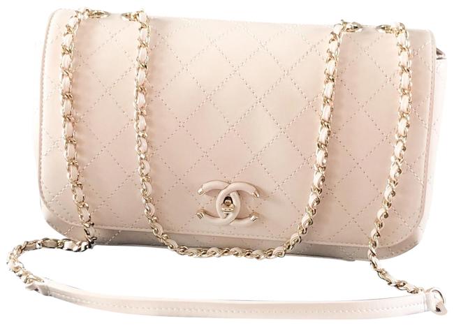Chanel Classic Flap Frame In Lambskin Quilted Chain Leather Cc Shoulder Bag 