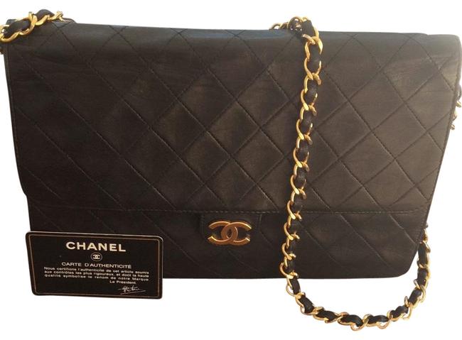 Chanel Classic Flap Lambskin Leather Shoulder Bag 