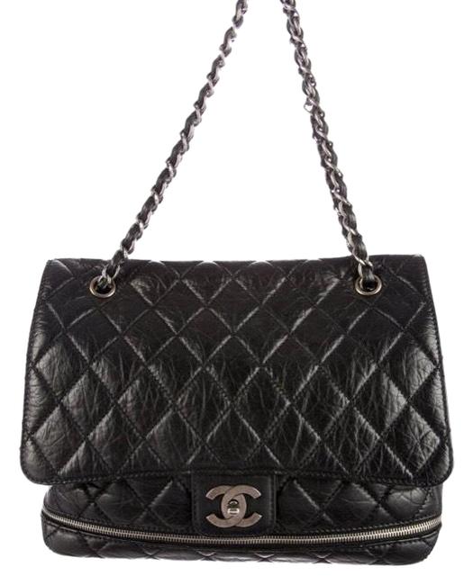Chanel Classic Flap Large Cc Black Shoulder Bag 