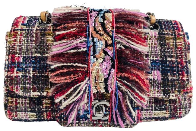 Chanel Classic Flap Limited Edition Rare Tweed Single Shoulder Bag 