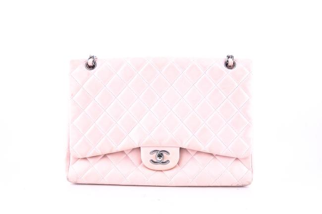 Chanel Classic Flap * Rose Ballerine Shoulder Bag 