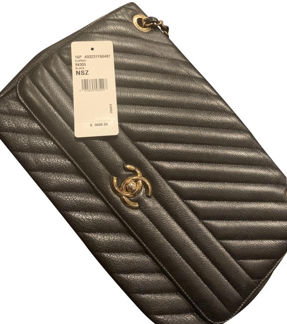Chanel Classic Flap Shiny Goatskin Shoulder Bag 