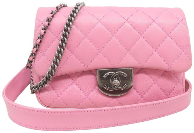 Chanel Classic Flap Small Single Sakura Pink Calfskin Shoulder Bag 