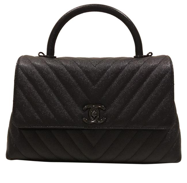 Chanel Coco Handle So Handle Black Caviar Satchel 