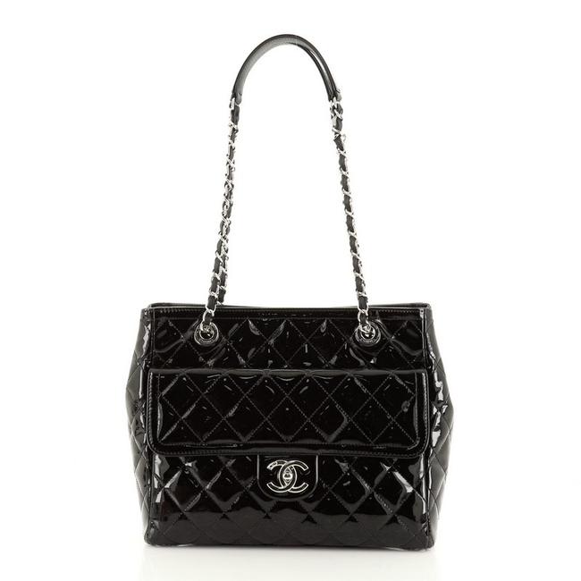 Chanel Coco Shine Tote Quilted Patent Small Shoulder Bag 