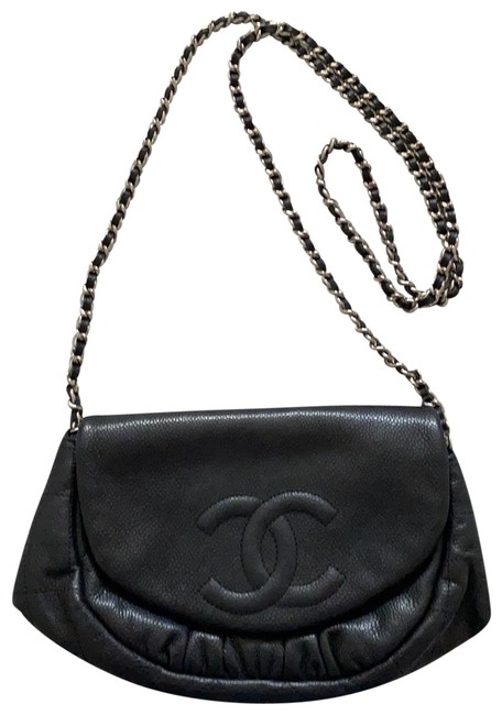 Chanel Crossbody Crescent Black Shoulder Bag 