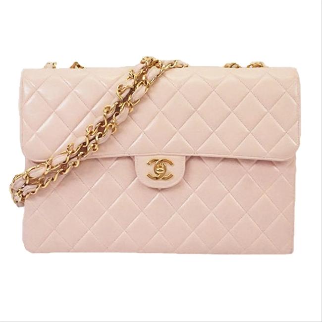 Chanel Deca Matasse Lambskin Women's Pink Leather Shoulder Bag 