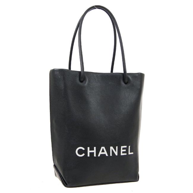 Chanel Essential Pm Hand Small White Leather #4428c10b Black Shoulder Bag 