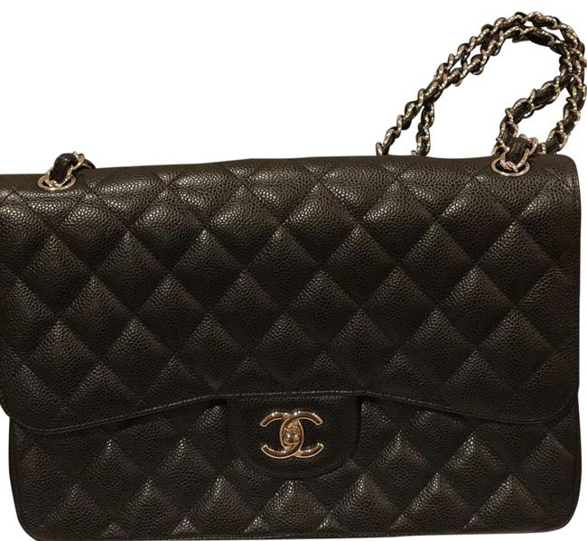 Chanel Flap Classic Jumbo 227 Black Shoulder Bag 