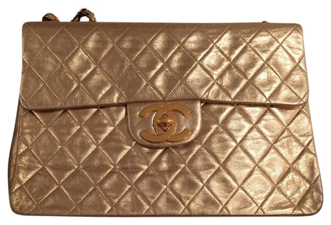 Chanel Gold Leathee Shoulder Bag 