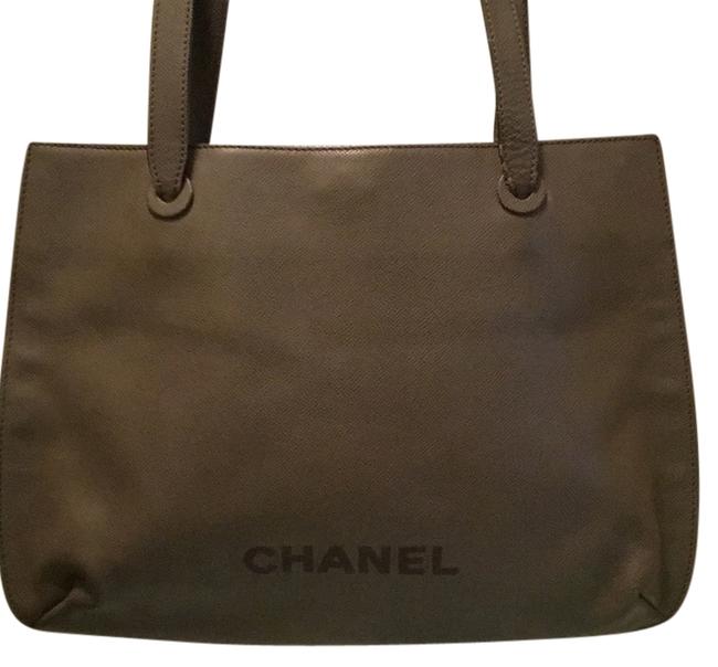 Chanel Green Leather Shoulder Bag 