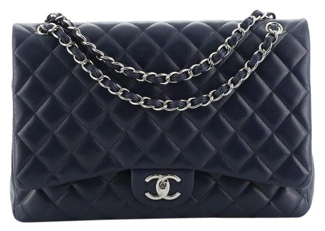 Chanel Handbag Classic Flap Classic Double Quilted Caviar Maxi Shoulder Bag 