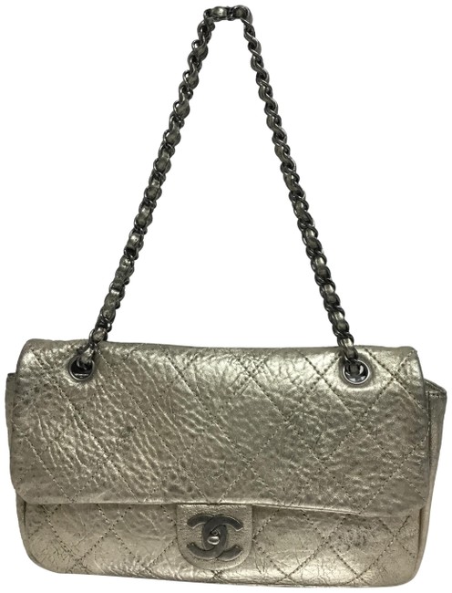 Chanel Handbag Classic Flap Marais Le Antique Gold Leather Shoulder Bag 